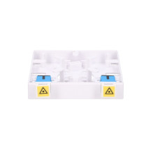 EXTRALINK AGNES 2 CORE FIBER OPTIC TERMINATION BOX WITH ADAPTER, WHITE