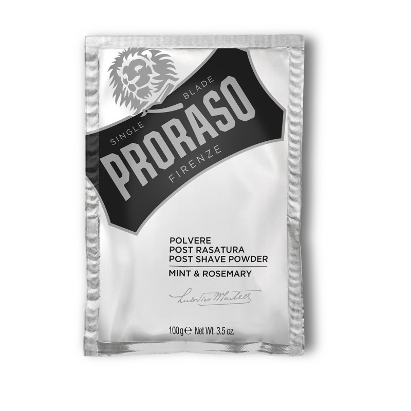Post Shave Powder Mėtų ir rozmarinų kvapo pudra po skutimosi, 100g