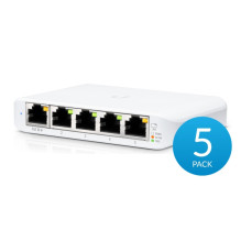 UBIQUITI 5 prievadų valdomas gigabito Ethernet komutatorius, USW-Flex-Mini, 5 vnt. pakuotėje