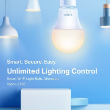 TP-LINK Smart Wi-Fi Light Bulb, Dimmable, Tapo L510E TP-LINK Smart Wi-Fi Light Bulb, Dimmable, Tapo L510E