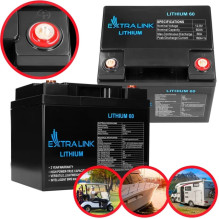 EXTRALINK LiFePO4 Battery 12.8V 60Ah