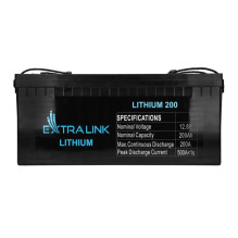 EXTRALINK LiFePO4 Battery 12.8V 200Ah