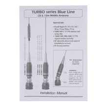 CB Antenna Sirio Turbo 3000PL Blue Line Cod 2202405.41 without cable