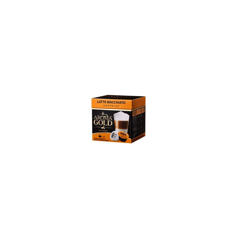 Kavos kapsulės AROMA GOLD Latte Macchiato 193, 6g.