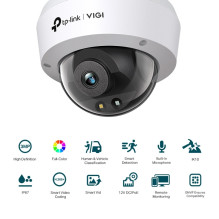 TP-LINK VIGI 3MP spalvota kupolinė tinklo kamera VIGI C230, 4 mm