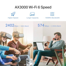 TP-LINK AX3000 Mesh WiFi 6 Extender RE705X TP-LINK AX3000 Mesh WiFi 6 Extender RE705X