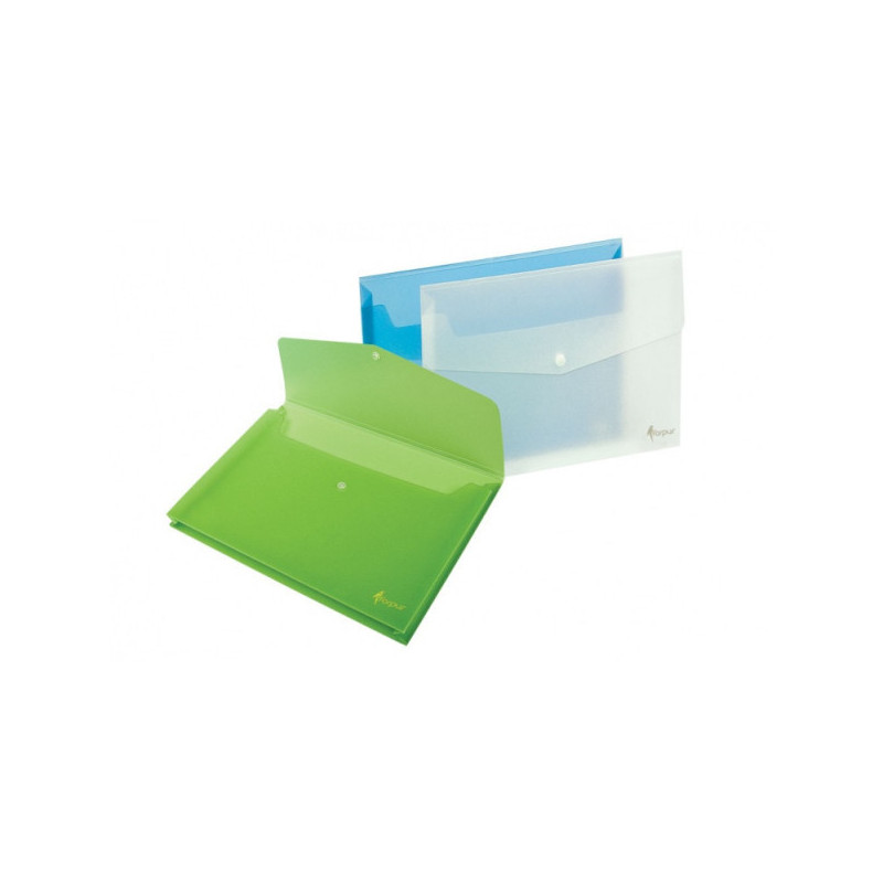 Folder with print Forpus, A4, plastic, transparent
