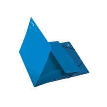 Forpus Premier elastic folder, A4, plastic, blue