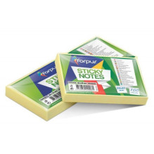 Sticky notes Forpus, 40x50mm, yellow (3x100)
