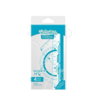 Ruler set Colorino 4 pcs.