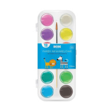 Watercolor paints Interdruk BB KIDS, 12 colors