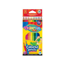 Spalvoti pieštukai Colorino Kids šešiakampiai, 12 spalvų