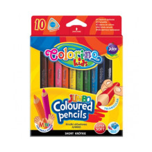 Spalvoti pieštukai Colorino Kids JUMBO, trikampiai 10 spalvų