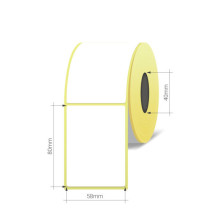 Lipnios Termo etiketės Vellum 58x80mm, 1000vnt.