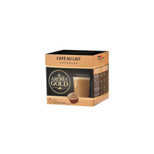 Kavos kapsulės AROMA GOLD CAFE AU LAIT, 16 vnt.