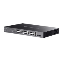 TP-LINK Omada 28-Port Gigabit Easy Managed Switch with 24-Port PoE+ TP-LINK Omada 28-Port Gigabit Easy Managed Switch with 24-Port PoE+