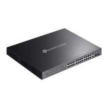 TP-LINK Omada 28 prievadų gigabito lengvai valdomas komutatorius su 24 prievadų PoE+