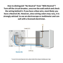 AQARA Smart Home Wall Switch H1, With Neutral, Single Rocker