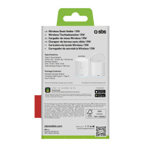 SBS 2-in-1 belaidė magnetinė įkrovimo stotelė – balta