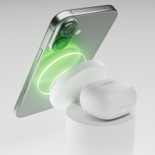 SBS 2-in-1 Wireless Magnetic Charging Station - White