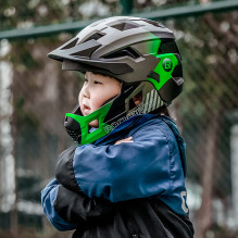 Rockbros TS-61 10110061003 Children's Bike Helmet with Detachable Chin Size S (48-54) - Green