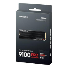 SSD, SAMSUNG, 9100 PRO, 8TB, M.2, NVMe, TLC, Įrašymo greitis 13400 MB/s, Skaitymo greitis 14800 MB/s, 3,88 mm, TBW 4800 