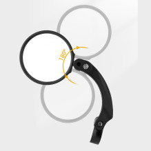 Wozinsky WLR-01I Rearview Left Bicycle Mirror - Black