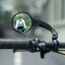 Wozinsky WLR-01I Rearview Left Bicycle Mirror - Black