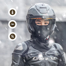 Wozinsky WKM-03B face mask motorcycle bicycle winter balaclava - black