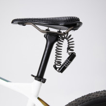 „Wozinsky WBN-01R“ dviračio užraktas dviračio šalmui, atsparus vandeniui, 4 skaitmenų derinys - juodas