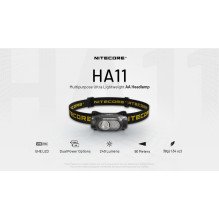 HEADLAMP H SERIES 240 LUMENS / HA11 NITECORE HEADLAMP H SERIES 240 LUMENS / HA11 NITECORE
