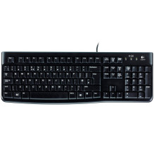 LOGITECH K120 Corded Keyboard - BLACK - USB - LTH - B2B