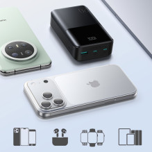 „Joyroom JR-QP192 Star Series Mini 20000mAh 22.5W“ išorinė baterija su skaitmeniniu ekranu – juoda