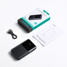 Joyroom JR-QP191 Star Series Mini 10000mAh 22.5W Powerbank with Digital Display - Black