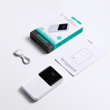 Joyroom JR-QP191 Star Series Mini 10000mAh 22.5W Powerbank with Digital Display - White