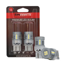 LED BULBS W21 / 5W 7443 16 SMD 3030 6000K - 2 PCS