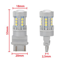 LED lemputės P27 / 7W 3157 20 SMD 3030 6000K - 2 vnt.