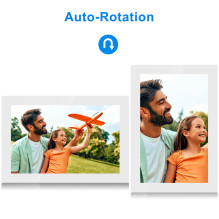 Agfa Photo APF1000 Wi-Fi Glass Digital Photo Frame 10 white