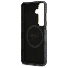 Guess Samsung Galaxy S26 PU 4G Script Metal Logo With MagSafe Case Black