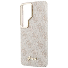 Etui Guess 4G Script MagSafe na Samsung Galaxy S26 Ultra - różowe