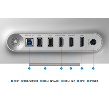 Samsung G80SD computer monitor 81.3 cm (32") 3840 x 2160 pixels 4K Ultra HD OLED Silver