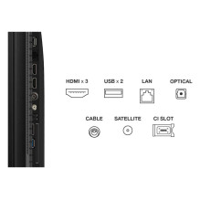 TV Set, TCL, 43 ", 4K Ultra HD, 3840 x 2160 pixels, Flat, 16:9, QLED, 43T69C