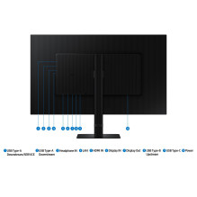 LCD Monitor, SAMSUNG, 32", Business, Panel IPS, 2560x1440, 16:9, 5 ms, Swivel, Pivot, Height adjustable, Tilt, LS32