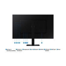 LCD Monitor, SAMSUNG, 32", 4K, Panel VA, 3840x2160, 16:9, 60Hz, 5 ms, Swivel, Pivot, Height adjustable, Tilt, Colou