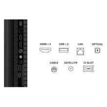 TV Set, TCL, 75 ", 4K Ultra HD, 3840 x 2160 pixels, Flat, 16:9, QLED, 75T69C