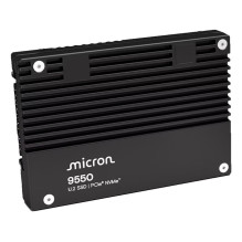 SSD, MICRON, SSD serija 9550 MAX, 12,8 TB, NVMe, NAND „flash“ technologija 3D TLC, Įrašymo greitis 10000 MB/s, Skaitymo 
