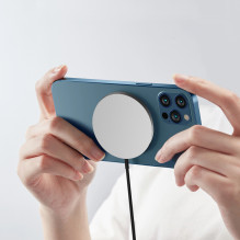 „Dudao A12XS 15W“ belaidis įkroviklis, suderinamas su „MagSafe“ – juodas