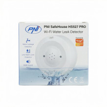 PNI SafeHouse HS527 PRO flood sensor detector with Wi-Fi, 80dB sound alarm, built-in speaker, for flooding and dripping, PNI SafeHouse HS527 PRO flood sensor detector with Wi-Fi, 80dB sound alarm, built-in speaker, for flooding and dripping,