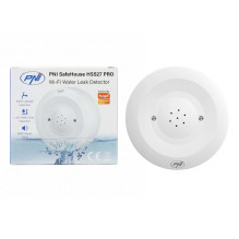 PNI SafeHouse HS527 PRO potvynių jutiklis su „Wi-Fi“, 80 dB garso signalizacija, įmontuotu garsiakalbiu, skirtas potvyni