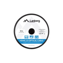 LANBERG HDMI kabelis M / M V2.0 10M optinis AOC juodas CA-HDMI-20FB-0100-BK LANBERG HDMI kabelis M / M V2.0 10M optinis AOC juodas CA-HDMI-20FB-0100-BK